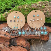 Pendientes De Gota De Metal De Buena Textura De Estilo Bohemio De , Venta Al Por Mayor, Pendientes De Estilo Étnico De Vacaciones Que Combinan Con Todo main image 2