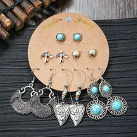 Hot Sale Bohemian Stylish Good Texture Metal Eardrop Earrings Wholesale Ethnic Vacation Style All-Match Earrings sku image 10