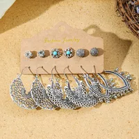 Hot Sale Bohemian Stylish Good Texture Metal Eardrop Earrings Wholesale Ethnic Vacation Style All-Match Earrings sku image 12