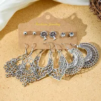 Hot Sale Bohemian Stylish Good Texture Metal Eardrop Earrings Wholesale Ethnic Vacation Style All-Match Earrings sku image 6