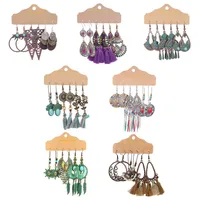 Européen Et Américain Exagéré Boucles D'oreilles Vintage Violet Irrégulière Longue Niche Oreille Bijoux Gland  Accessoires Style Ethnique main image 5
