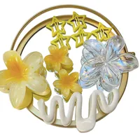 Southeast Asia Explosions High Sense Net Red Hair Clip Flower 10-piece Set Egg Flower Clip Full Head Shark Clip main image 5