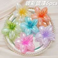 Southeast Asia Explosions High Sense Net Red Hair Clip Flower 10-piece Set Egg Flower Clip Full Head Shark Clip sku image 41