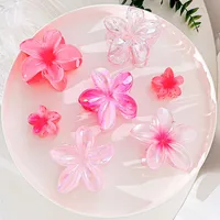 Southeast Asia Explosions High Sense Net Red Hair Clip Flower 10-piece Set Egg Flower Clip Full Head Shark Clip sku image 43