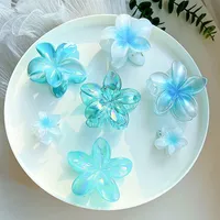 Southeast Asia Explosions High Sense Net Red Hair Clip Flower 10-piece Set Egg Flower Clip Full Head Shark Clip sku image 44
