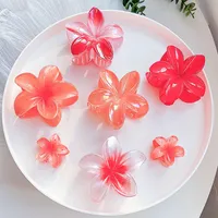 Southeast Asia Explosions High Sense Net Red Hair Clip Flower 10-piece Set Egg Flower Clip Full Head Shark Clip sku image 47