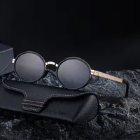 New  Fashion Oval Polarized Sunglasses For Men Retro High-End Outdoor Driving Sunglasses For Men main image 3