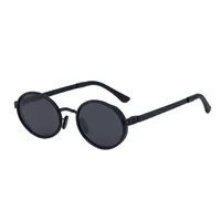 New  Fashion Oval Polarized Sunglasses For Men Retro High-End Outdoor Driving Sunglasses For Men sku image 1