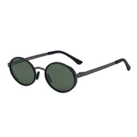 New  Fashion Oval Polarized Sunglasses For Men Retro High-End Outdoor Driving Sunglasses For Men sku image 5