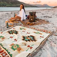Picnic Mat Moisture-proof Mat Thickened Ins Style Outdoor Floor Mat Camping Picnic Cloth Bohemian Carpet Blanket main image 4