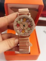 Live New Time-running Watch Women's Non-automatic Large Dial Gipsophila Rhinestone Fashion Women's Watch sku image 6