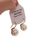 Pendientes Redondos Ligeros De Lujo Con Alto Sentido De Las Mujeres Con Textura Súper Versátil Pendientes Brillantes Y Simples Pendientes Con Diseño De Nicho main image 5
