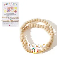 Round Letter Artistic Soft Clay Copper Bracelets Wholesale main image 5