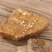 Geometric Elegant Shiny 925 Sterling Silver Natural Stone Crystal Bracelets Wholesale sku image 10