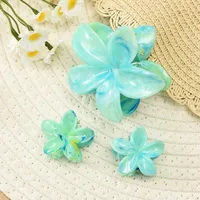 Southeast Asia Explosions High Sense Net Red Hair Clip Flower 10-piece Set Egg Flower Clip Full Head Shark Clip sku image 50
