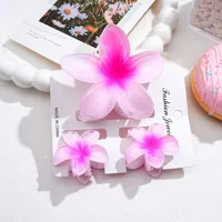 Southeast Asia Explosions High Sense Net Red Hair Clip Flower 10-piece Set Egg Flower Clip Full Head Shark Clip sku image 12