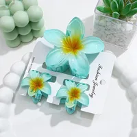Southeast Asia Explosions High Sense Net Red Hair Clip Flower 10-piece Set Egg Flower Clip Full Head Shark Clip sku image 15
