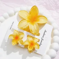 Southeast Asia Explosions High Sense Net Red Hair Clip Flower 10-piece Set Egg Flower Clip Full Head Shark Clip sku image 16