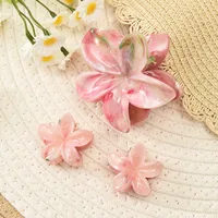 Southeast Asia Explosions High Sense Net Red Hair Clip Flower 10-piece Set Egg Flower Clip Full Head Shark Clip sku image 49