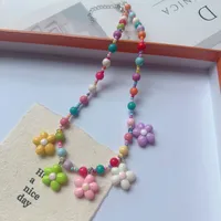New New Style Colorful Beaded XINGX Small Flower Bear Necklace Cute Children Cartoon Beads Of Necklace Necklace Necklace sku image 27