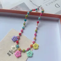 New New Style Colorful Beaded XINGX Small Flower Bear Necklace Cute Children Cartoon Beads Of Necklace Necklace Necklace sku image 24