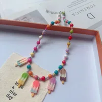 New New Style Colorful Beaded XINGX Small Flower Bear Necklace Cute Children Cartoon Beads Of Necklace Necklace Necklace sku image 26