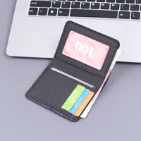 Canvas Wallet Men's Card Holder One-piece Men's Soft Cloth Men's Vertical Wallet 5-card Short Wallet Men's Ultra-thin main image 2