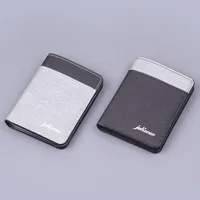 Canvas Wallet Men's Card Holder One-piece Men's Soft Cloth Men's Vertical Wallet 5-card Short Wallet Men's Ultra-thin main image 4