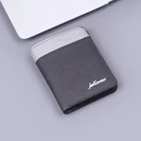 Canvas Wallet Men's Card Holder One-piece Men's Soft Cloth Men's Vertical Wallet 5-card Short Wallet Men's Ultra-thin sku image 1
