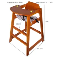 Baby Wooden Dining Chair Children's Table Chair Infant Eating Table Chair Stool Learning To Sit Chair Home Use Other Printed main image 3