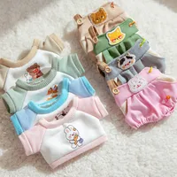 Cute Cotton Doll Clothes Set 20cm Naked Doll Girl Gift Toy Non-Attribute Frizz Hair Plush Doll Clothing Ensemble For Ages Three And Above main image 2