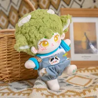 Cute Cotton Doll Clothes Set 20cm Naked Doll Girl Gift Toy Non-Attribute Frizz Hair Plush Doll Clothing Ensemble For Ages Three And Above main image 3