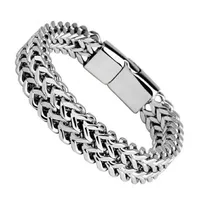 Moda Color Sólido Acero Inoxidable Pulido Enchapado Pulsera 1 Pieza sku image 17