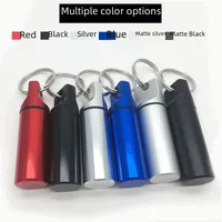 Botella De Almacenamiento De Metal Para Llaves De Cylindre De Medicina Aluminio Impermeable Estilo Redondo Forma Plana Para AU main image 1