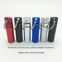 Botella De Almacenamiento De Metal Para Llaves De Cylindre De Medicina Aluminio Impermeable Estilo Redondo Forma Plana Para AU main image 2