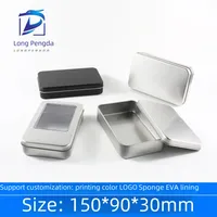Matte Rectangle Tiger Pliers Foot Care Tool Gift Packaging Hardware Iron Box Gift Ready Metal Box Square Pattern Iron Canister main image 1
