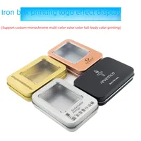 Matte Rectangle Tiger Pliers Foot Care Tool Gift Packaging Hardware Iron Box Gift Ready Metal Box Square Pattern Iron Canister main image 2