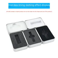 Matte Rectangle Tiger Pliers Foot Care Tool Gift Packaging Hardware Iron Box Gift Ready Metal Box Square Pattern Iron Canister main image 3