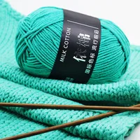 Yerba De Algodón Para Tejer Suave Para Juguetes Y Niños 4 Plios Mezcla De Hilo De Leche Para Crochet Y Tejer Para Bebés main image 4