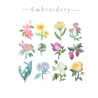 Parche De Bordado Pequeño Con Floral De Sakura Y Rosa Para Decoración De Pendientes DIY Parche Decorativo De Plantas Frescas Para Computadora main image 1
