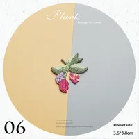 Patch De Broderie Floral De Petite Taille Decoratif Pour Bijoux DIY Sticker De Sakura Et Rose Pour Ordinateur sku image 6