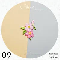Patch De Broderie Floral De Petite Taille Decoratif Pour Bijoux DIY Sticker De Sakura Et Rose Pour Ordinateur sku image 9