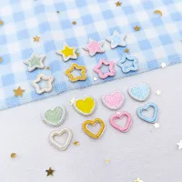 Etiqueta Bordada De Computadora Zhenno Con Estrella Y Mariposa Parche Autoadhesivo Para Ropa Accesorio De Badges De Tela Bordada main image 2