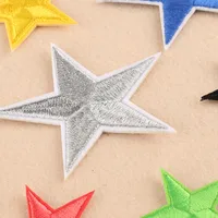 Patch De Broderie De Ordinateur Dokoo Étoile Cinq-point Patch De Vêtements Accessoires Fer Et Broderie Tissu Patch Polyester Fil main image 2