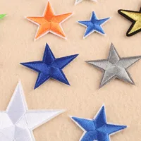 Dokoo Computer Embroidery Five-pointed Star Clothing Accessories Patch Iron-on Embroidery Fabric Patch Polyester Thread main image 4
