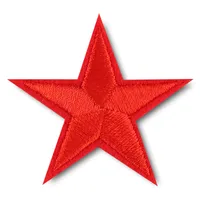 Dokoo Computer Embroidery Five-pointed Star Clothing Accessories Patch Iron-on Embroidery Fabric Patch Polyester Thread main image 5