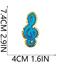 Patch De Broderie Taylor Theme En Coton Avec Parchemin De Serviette Décoratif Pour Guitare Patch De Broderie De Snail sku image 5