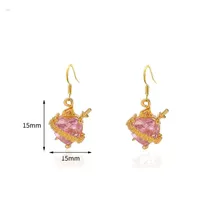 Cross Heart Shape Flower IG Style Zircon 304 Stainless Steel Alloy Pendant Necklace Wholesale sku image 18