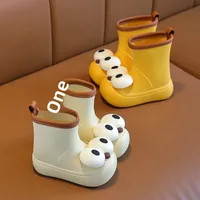 Bottes De Pluie Enfant Antidérapantes Imperméables À Motif De Yeux Grands Unisexe Bottines Mi-Mollet En EVA Pour Enfants main image 2