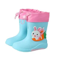 Botas De Lluvia Para Niños Y Niñas De Poliuretano Térmicas Antideslizantes Con Diseño De Dibujos Animados Estilo Casual Para Todas Las Estaciones main image 4